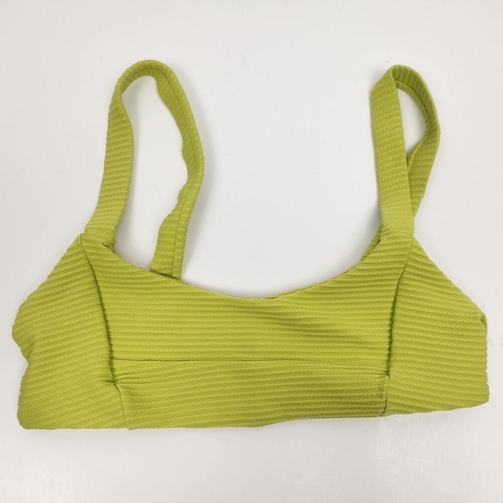 L*Space Jess Bikini Top in Apple Green/Yellow Size Small NWT